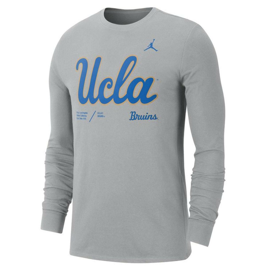 Men * | Ucla Jumpman Performance Long Sleeve T-Shirt Official