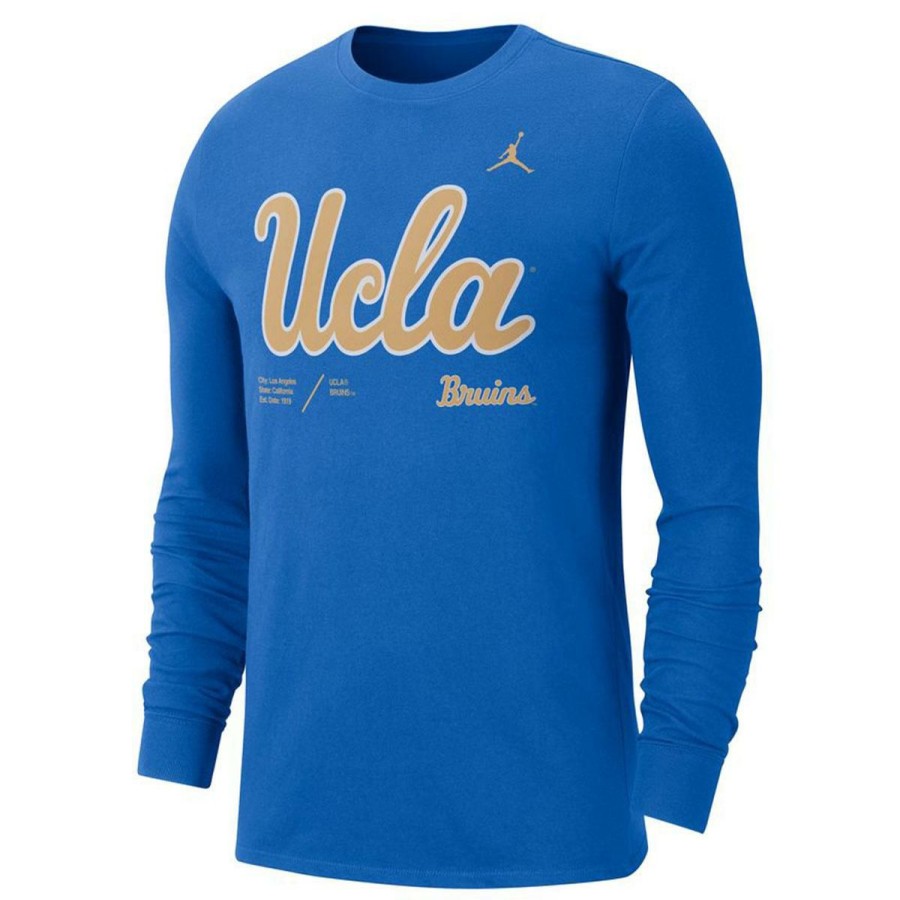 Men * | Ucla Jumpman Performance Long Sleeve T-Shirt Official