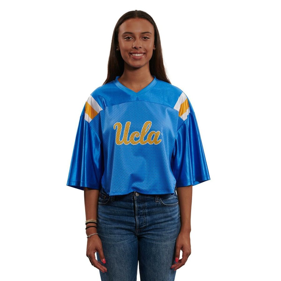 Women * | Ucla Script Crop Jersey Best Sale Ucla Blue