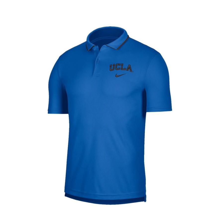 Men * | Ucla Arch Left Chest Polo Typical Style Ucla Blue