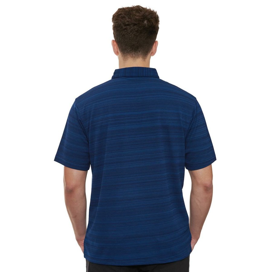 Men * | Ucla Alumni Textured Polo Bestsellers Navy