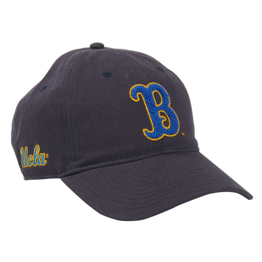 Hats * | Ucla "B" Chenille Cap Cheap Online Navy