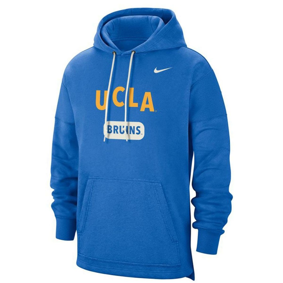 Men * | Ucla Bruins Fleece Pullover Hooded Sweatshirt Typical Style Ucla Blue