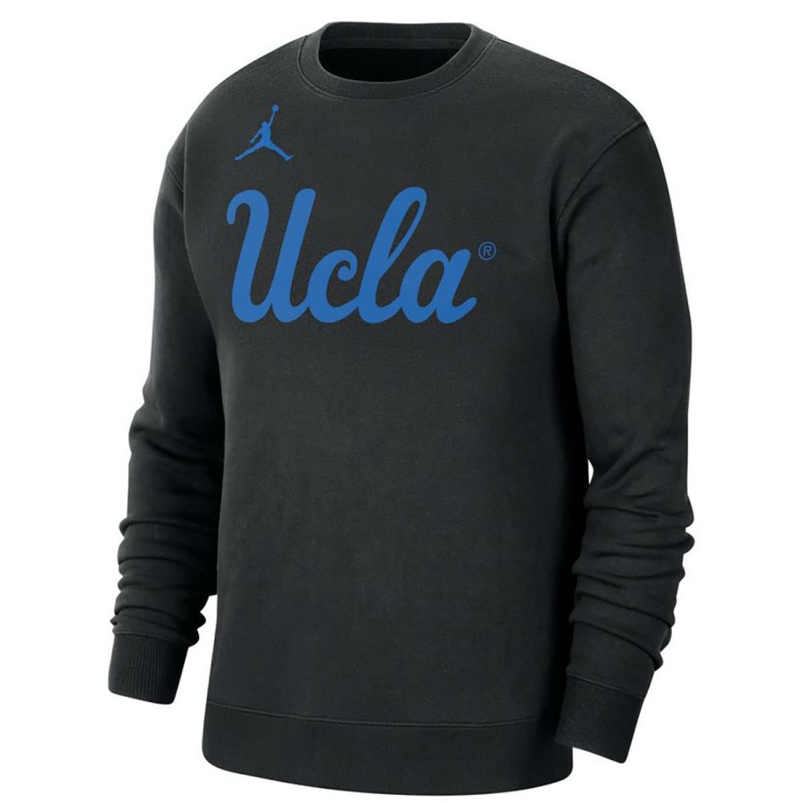 Men * | Ucla Jumpman Fleece Crewneck Sweatshirt Quick Delivery