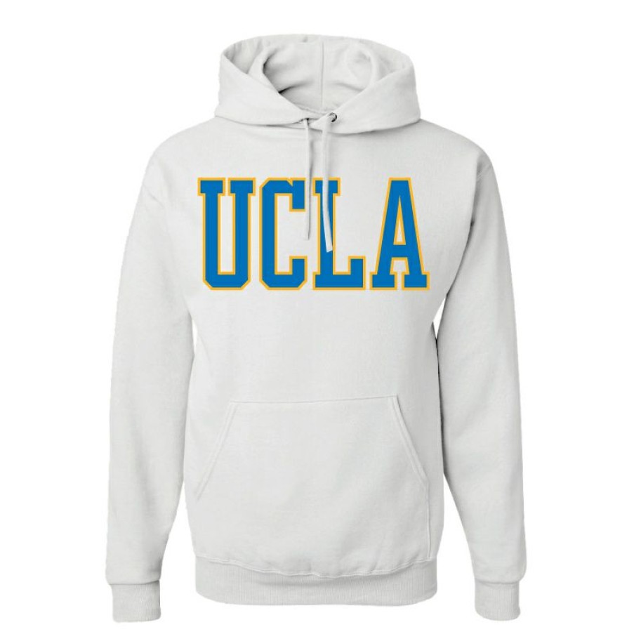 Men * | Ucla Straight Block Hooded Sweatshirt Quick Delivery