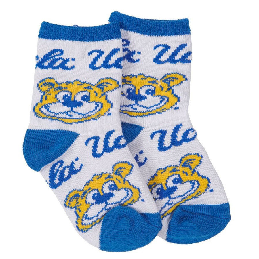 Kids * | Ucla Kids Retro Joe Socks Shop White