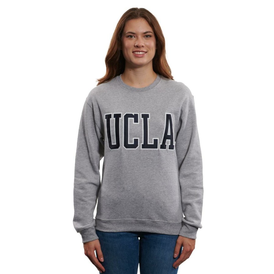 Men * | Ucla Straight Block Crewneck Sweatshirt Classical