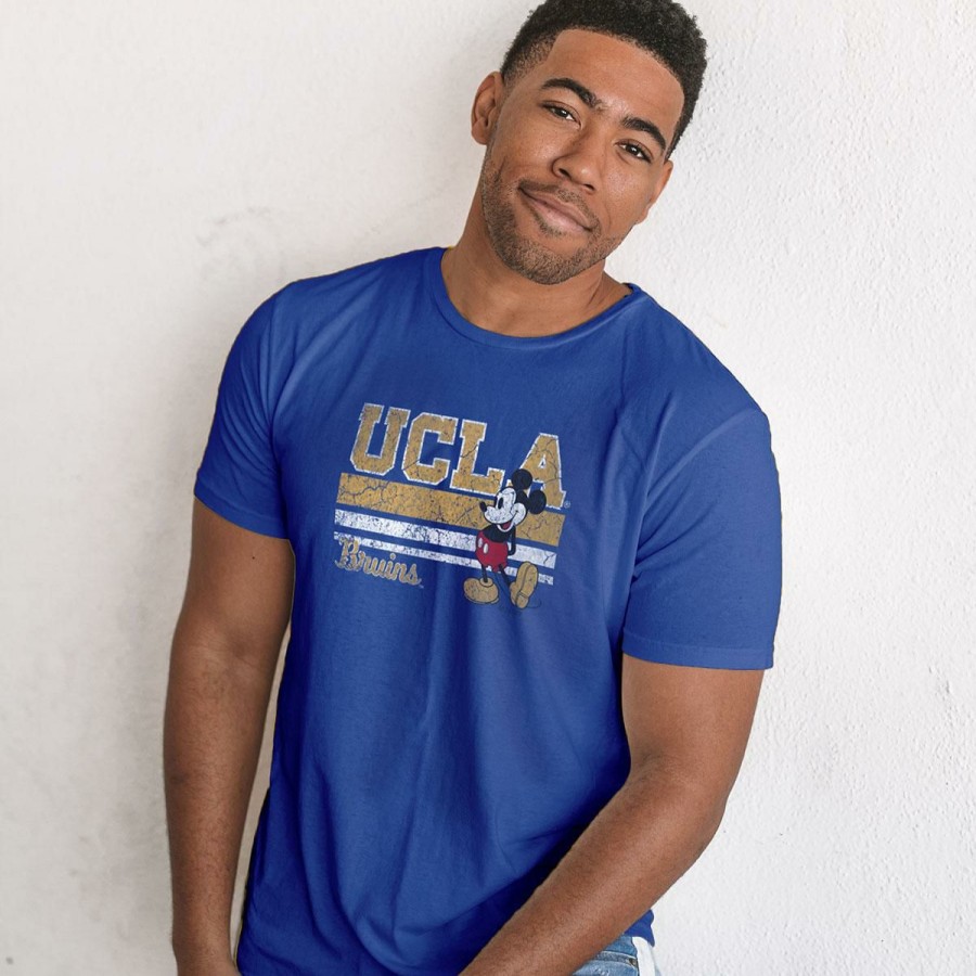 Men * | Ucla X Disney Mickey Lines Tee Flash Sale Ucla Blue