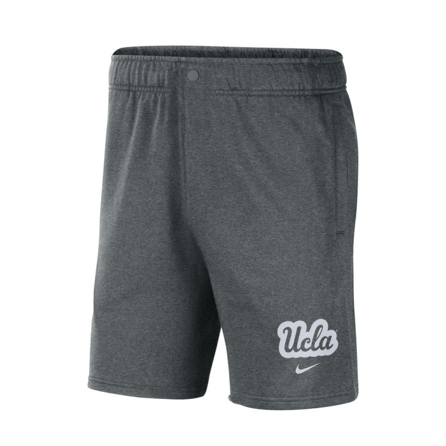 Men * | Ucla Script Fleece Shorts Typical Style Gray