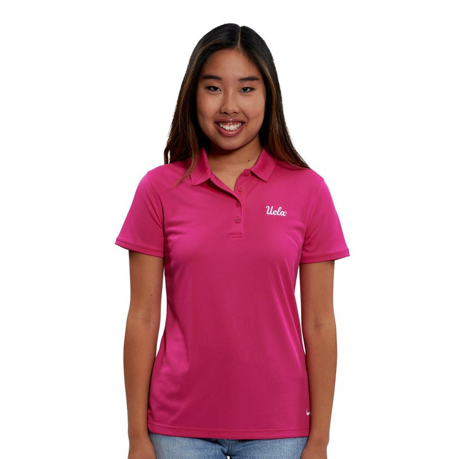 Women * | Ucla Women'S Script Golf Polo Quick Delivery