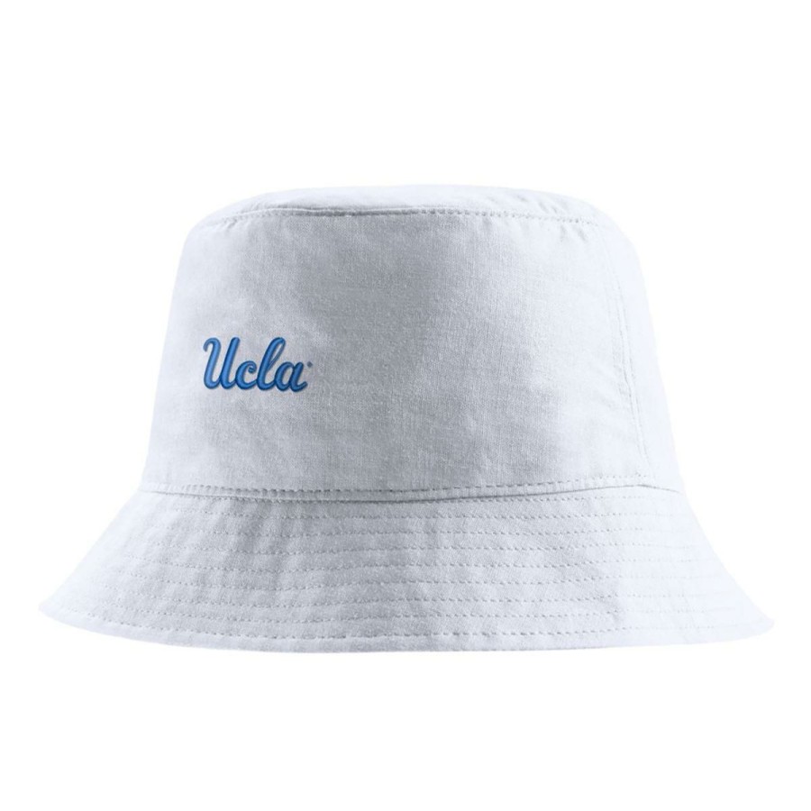 Hats * | Ucla Script And Swoosh Bucket Hat Exquisite Gifts Ucla Blue