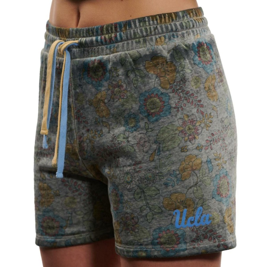 Women * | Ucla Floral Burnout Short Official Black