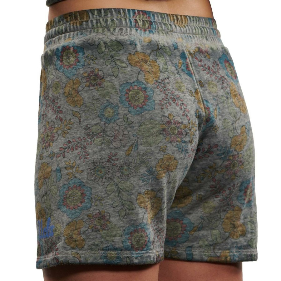 Women * | Ucla Floral Burnout Short Official Black