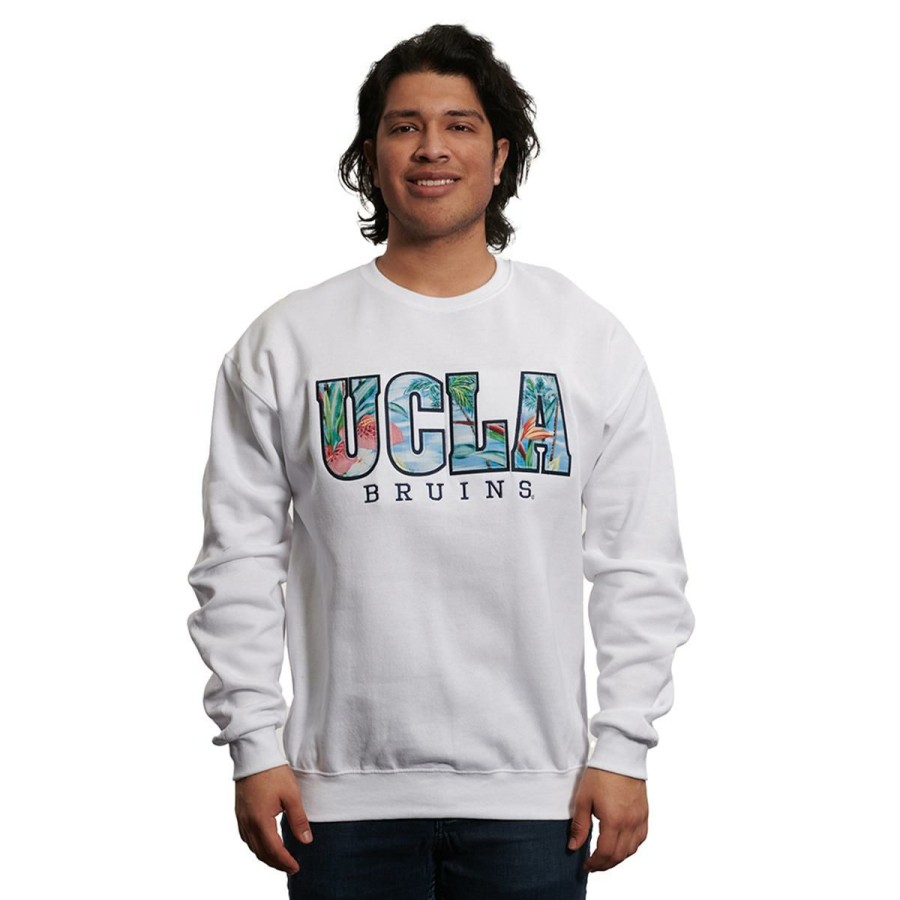 Men * | Ucla Tropical Block Crewneck Sweatshirt Top Sellers