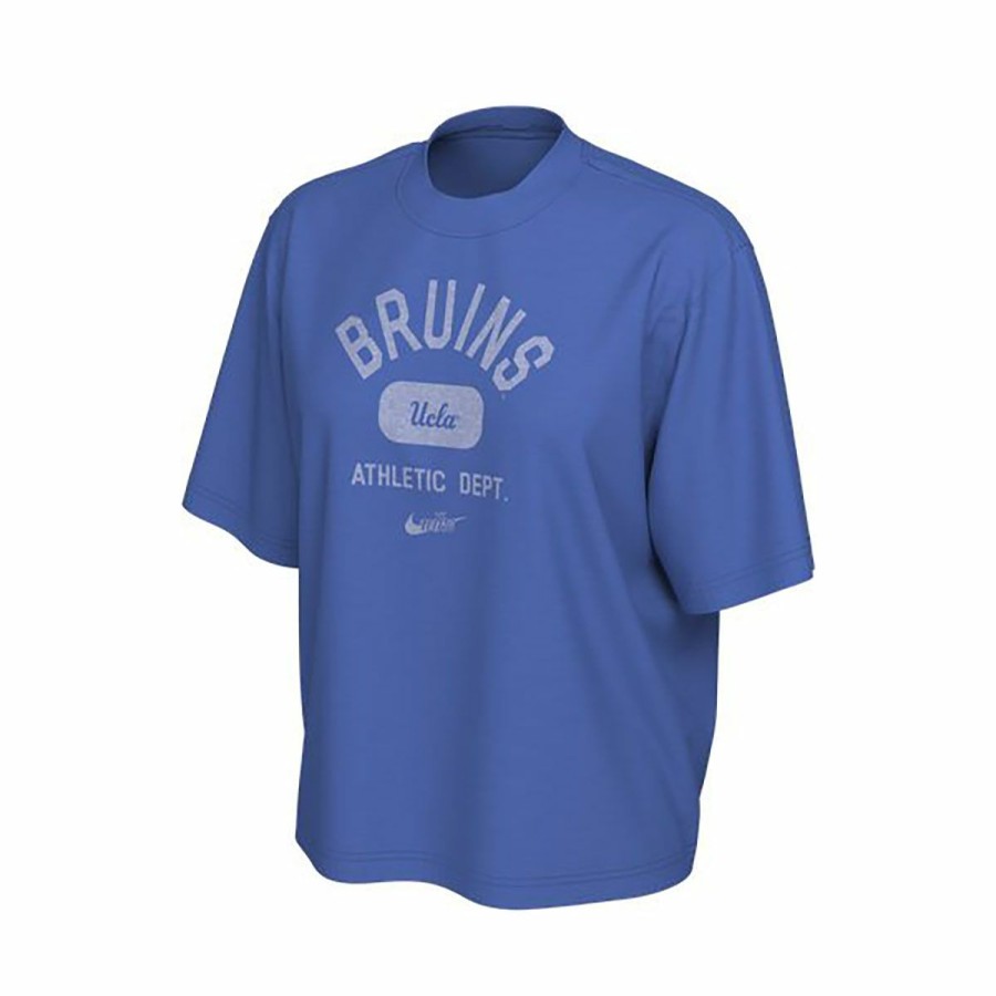 Women * | Ucla Women'S Bruins Over Script Disc Tee Excellent Ucla Blue