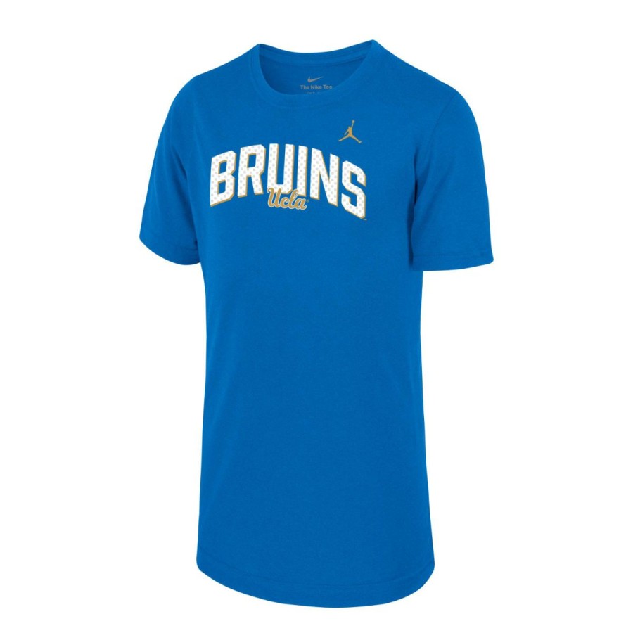 Kids * | Ucla Youth Jordan Performance Arch Bruins T-Shirt Quick Delivery Ucla Blue