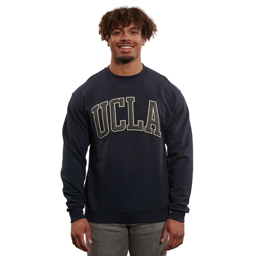 Men * | Ucla Wool Applique Crewneck Sweatshirt Top Sellers