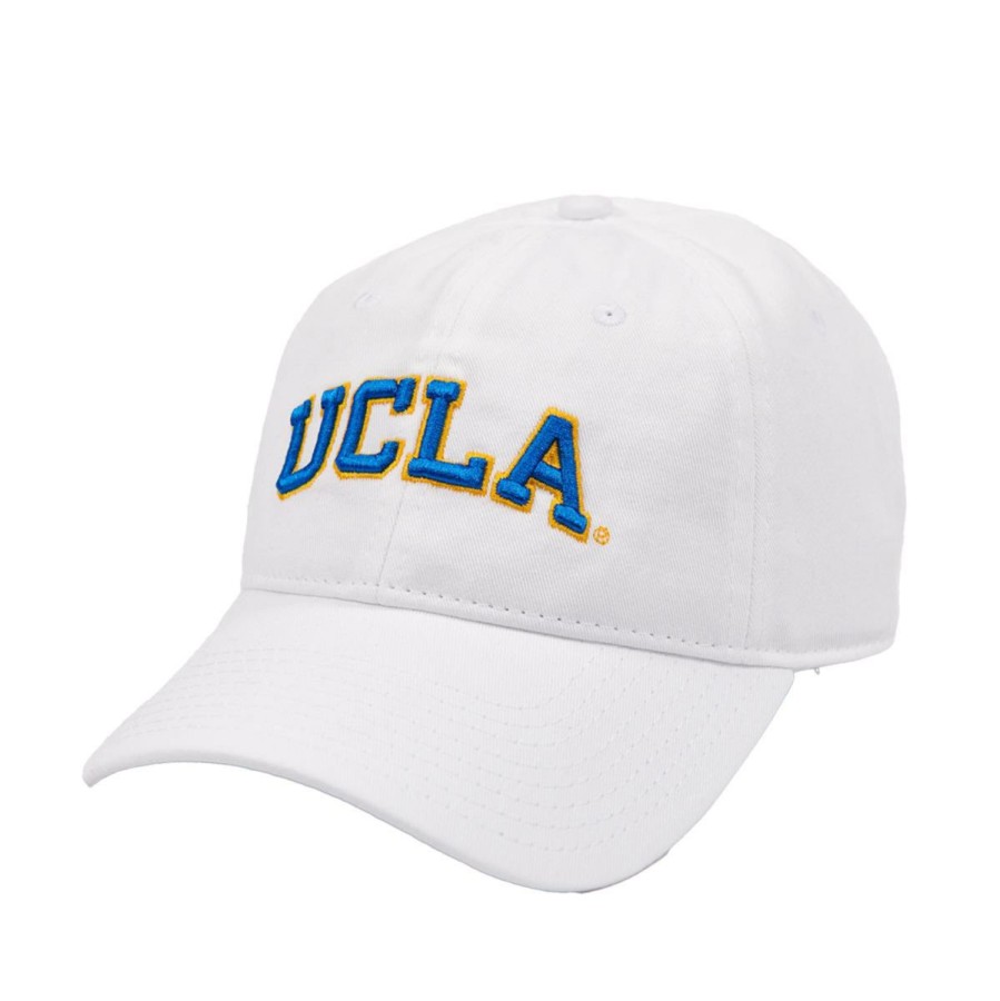 Hats * | Ucla Arch Block "B" Back Detail Cap Shop White