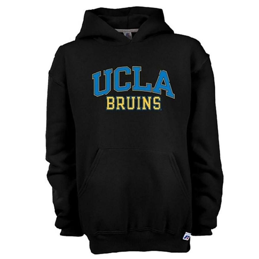 Kids * | Ucla Youth Block Arch Hooded Sweatshirt Special Black