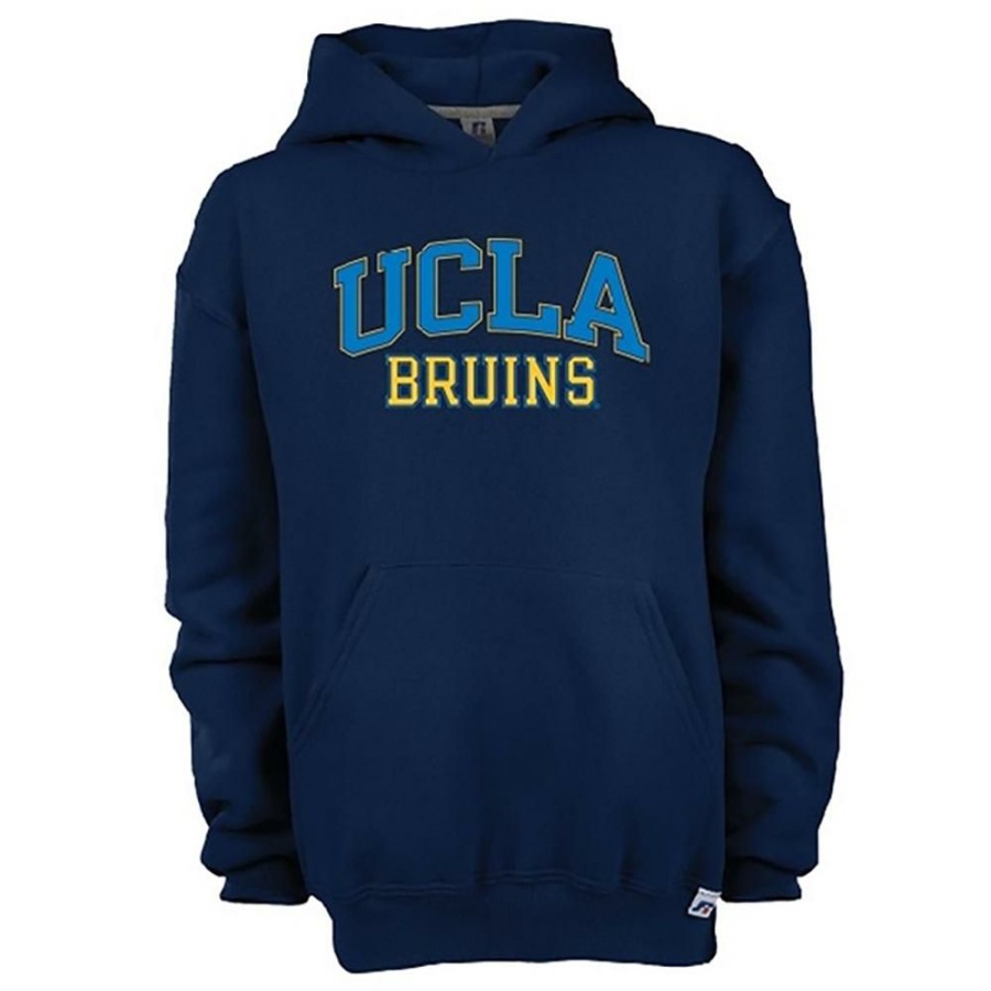 Kids * | Ucla Youth Block Arch Hooded Sweatshirt Special Black