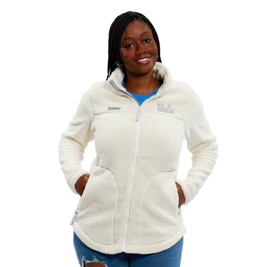 Women * | Ucla Women'S Script Sherpa Jacket Typical Style Pink