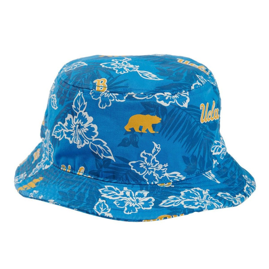 Hats * | Ucla Tropical Walking Bear Bucket Hat Typical Style Ucla Blue