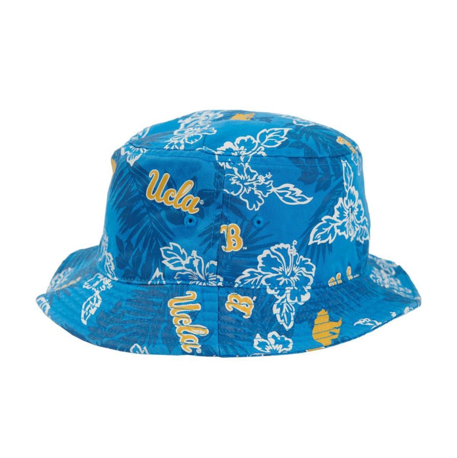 Hats * | Ucla Tropical Walking Bear Bucket Hat Typical Style Ucla Blue