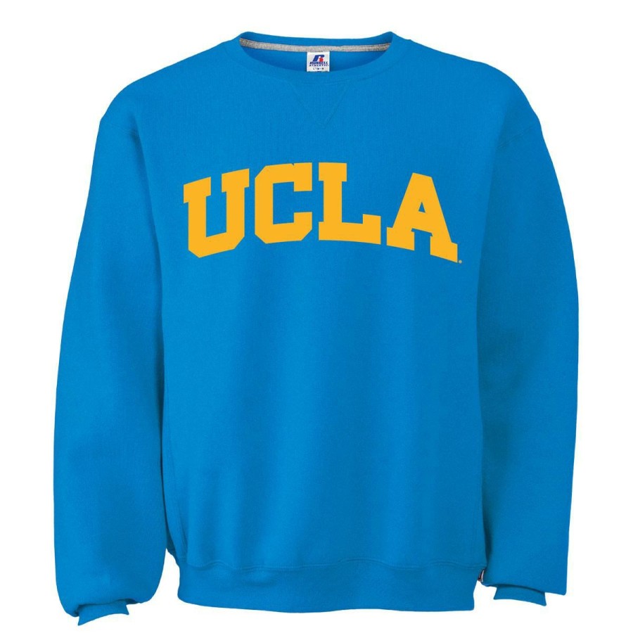 Men * | Ucla Best Buy Arch Crewneck Sweatshirt Quick Delivery Ucla Blue