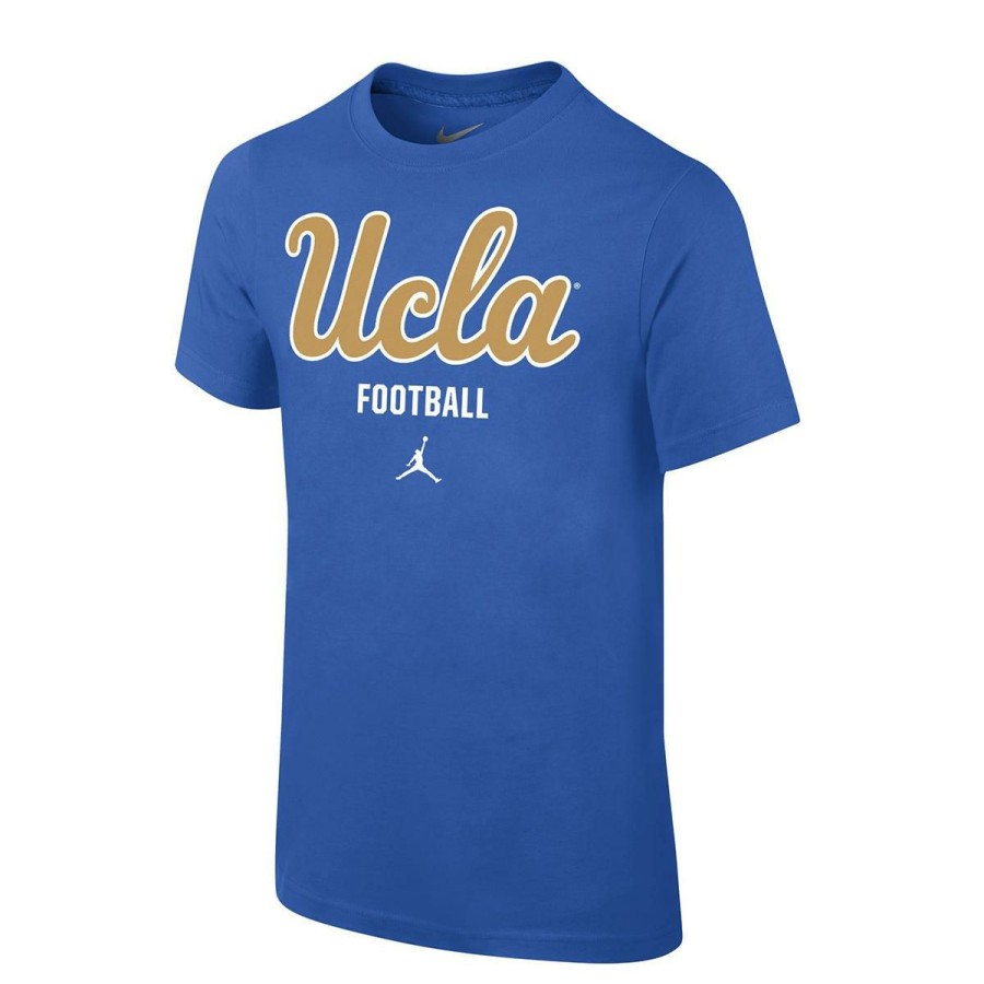 Kids * | Ucla Youth Football Tee Special Ucla Blue