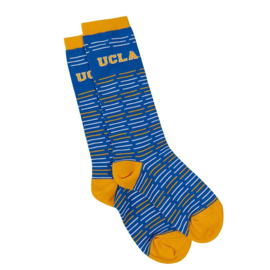 Accessories * | Ucla Block Stripe Socks Official Blue