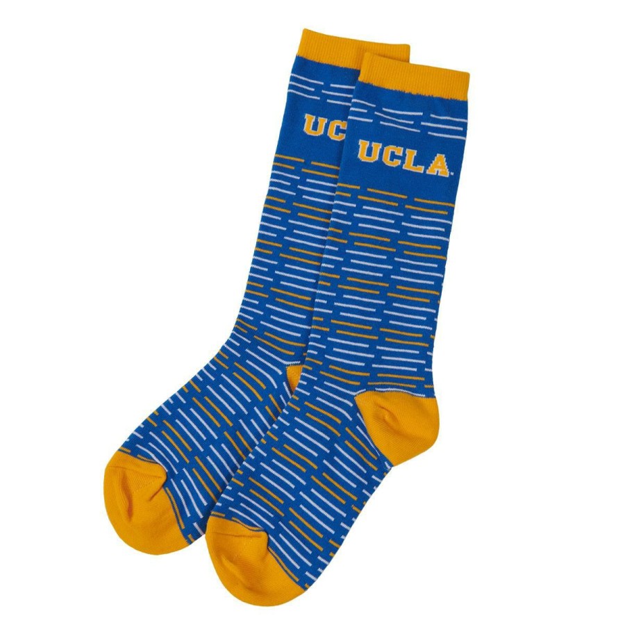 Accessories * | Ucla Block Stripe Socks Official Blue