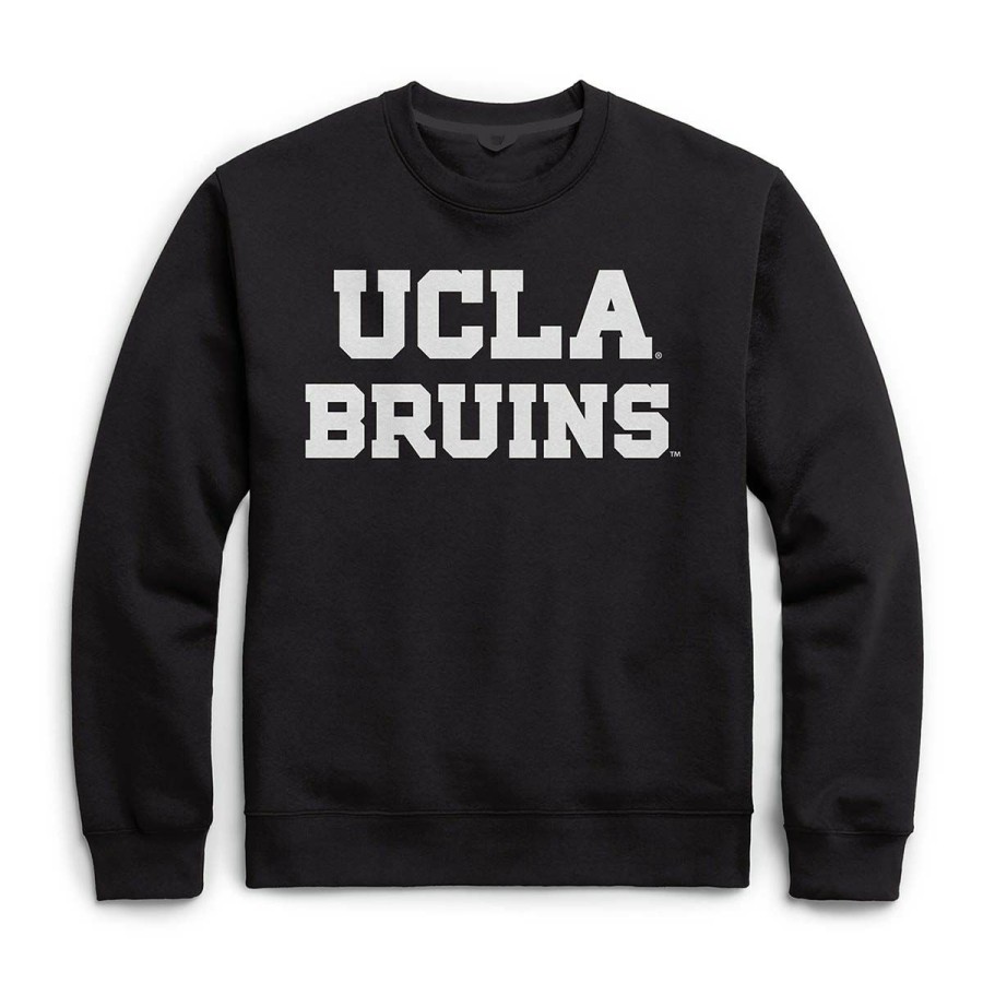 Men * | Ucla Block Over Bruins Crewneck Sweatshirt Flash Sale