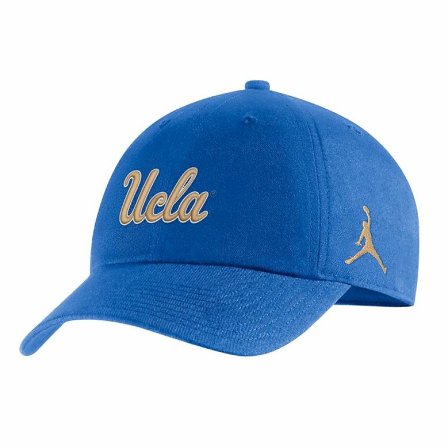 Hats * | Ucla Script And Jumpman Adjustable Cap Best Quality