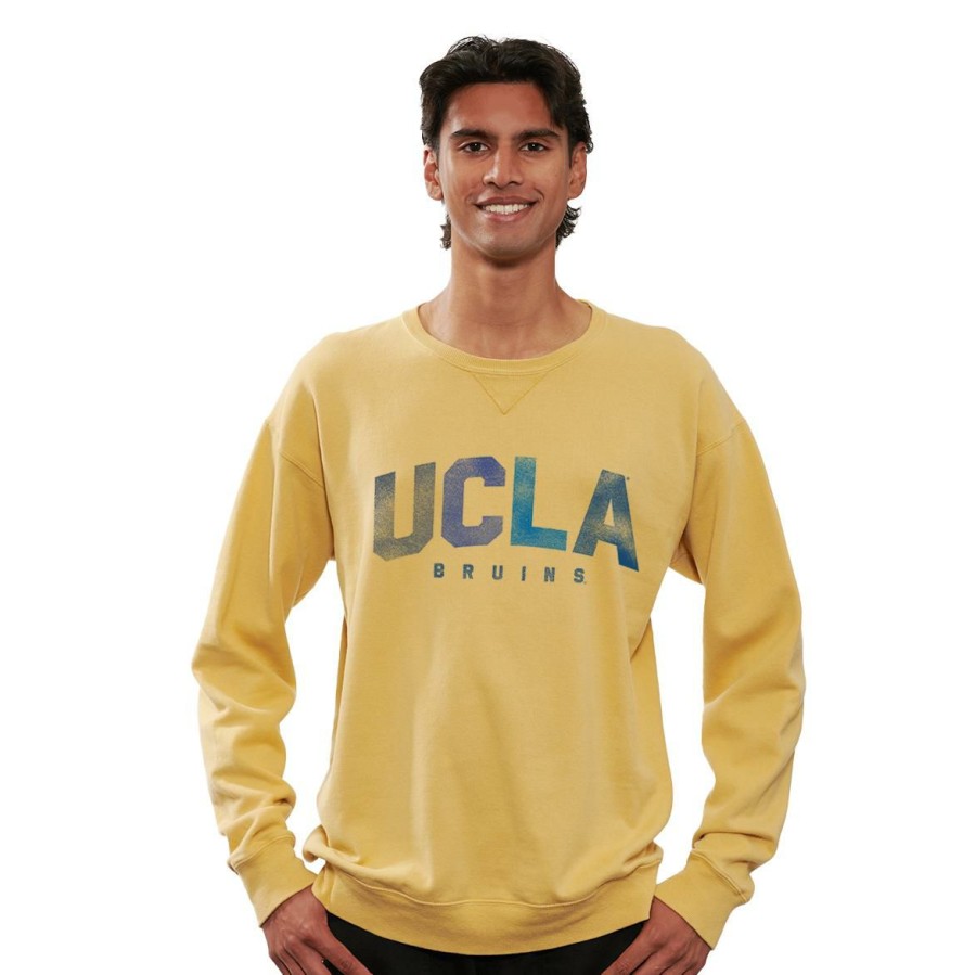 Men * | Ucla Multi-Color Letters Crewneck Sweatshirt Cheap