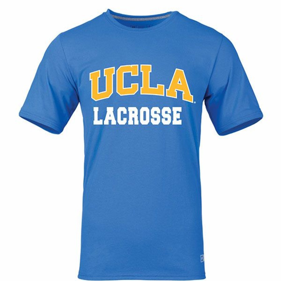 Men * | Ucla Block Arch Lacrosse T-Shirt Official Ucla Blue