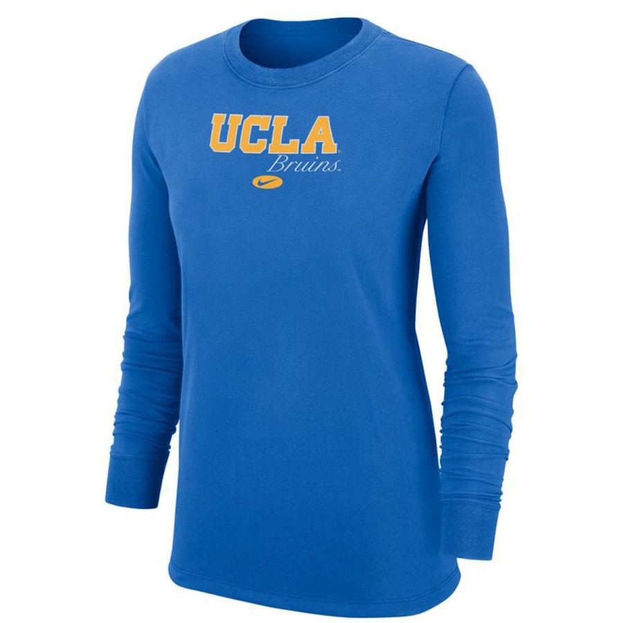 Women * | Ucla Women'S Block Over Bruins Long-Sleeve Tee Classical