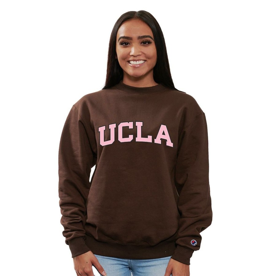 Men * | Ucla Wool Applique Sweatshirt Special Brown