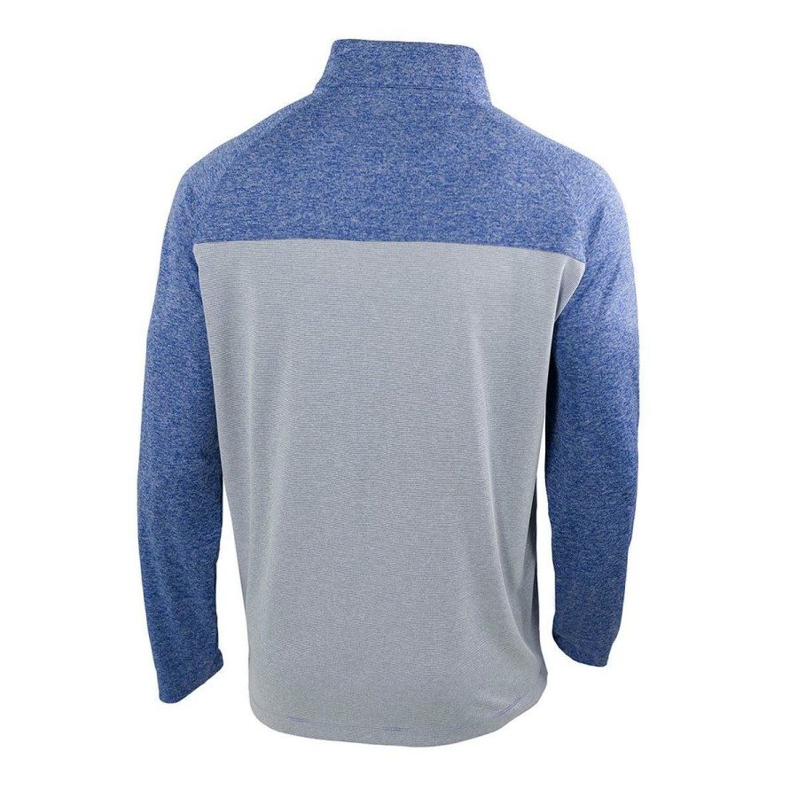 Men * | Ucla Two Toned Arch Block 1/4 Zip Active Knit Online Ucla Blue