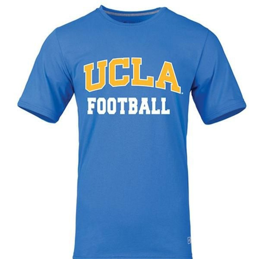 Men * | Ucla Block Arch Football T-Shirt Top Sellers Ucla Blue