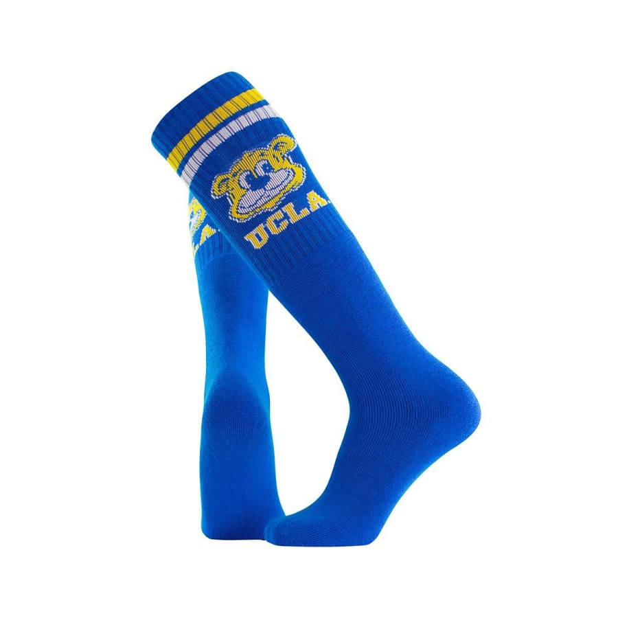 Accessories * | Ucla Retro Joe Calf Socks Exquisite Gifts Blue