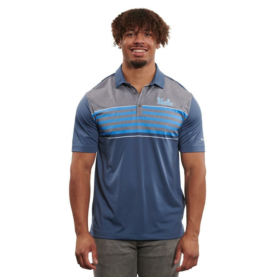 Men * | Ucla Stripe Polo Classical Navy