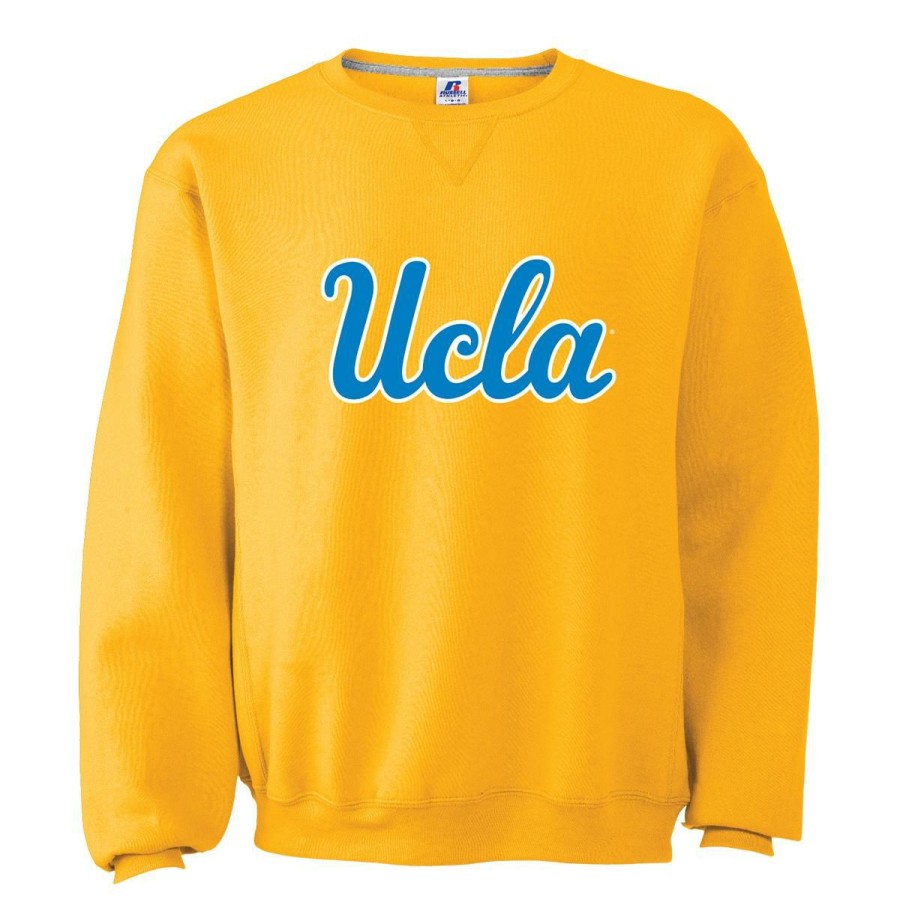 Men * | Ucla Script Applique Crewneck Sweatshirt Best Quality