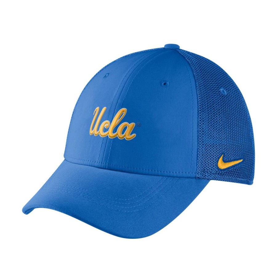 Hats * | Ucla Script Mesh Performance Cap Excellent Ucla Blue