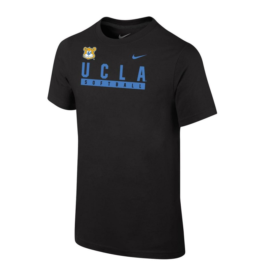 Kids * | Ucla Youth Retro Joe Softball Tee Official Black