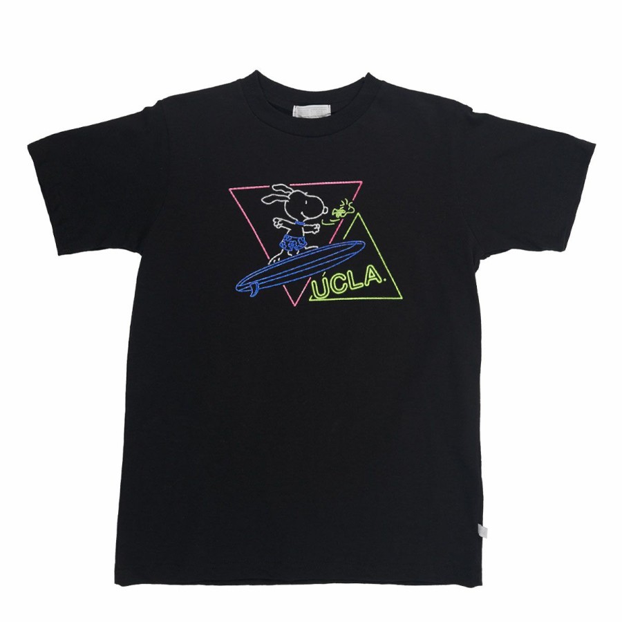 Kids * | Ucla Toddler Neon Snoopy Tee Excellent Black