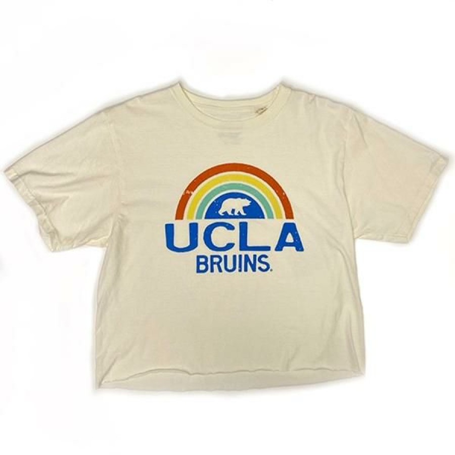 Women * | Ucla Women'S Dye "Rainbow Bear" Crop Top Online