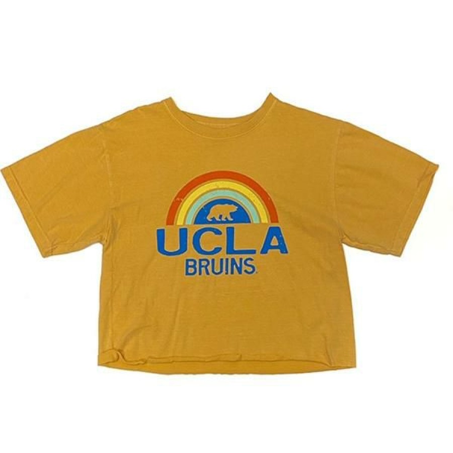 Women * | Ucla Women'S Dye "Rainbow Bear" Crop Top Online