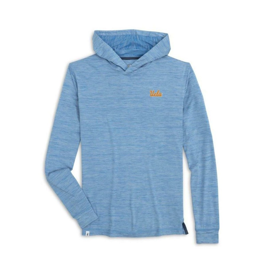 Men * | Ucla Talon Long Sleeve Hooded T-Shirt Cheap Blue