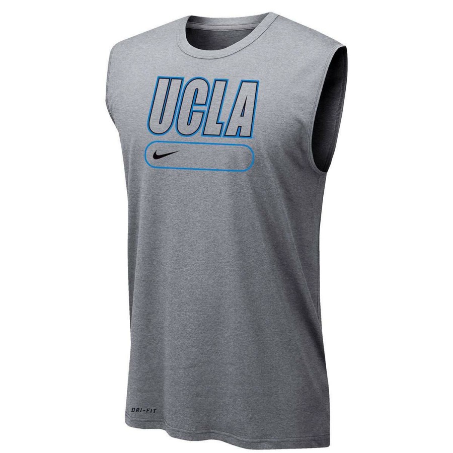 Men * | Ucla Open Letter Dri-Fit Tank Top Bestsellers Black