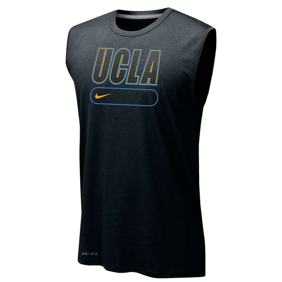 Men * | Ucla Open Letter Dri-Fit Tank Top Bestsellers Black